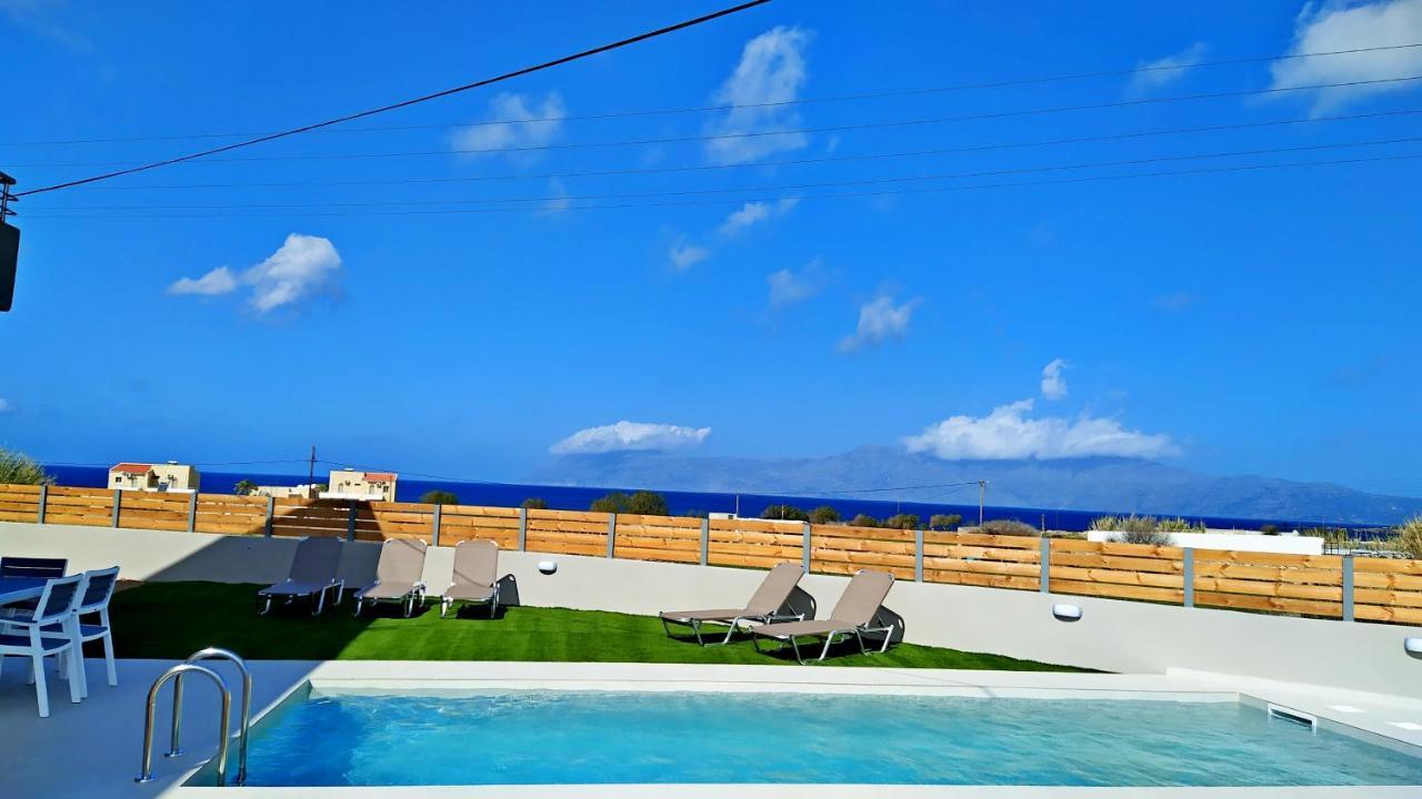 Balos Residence Private Pool Seafront Seaview Kíssamos Esterno foto